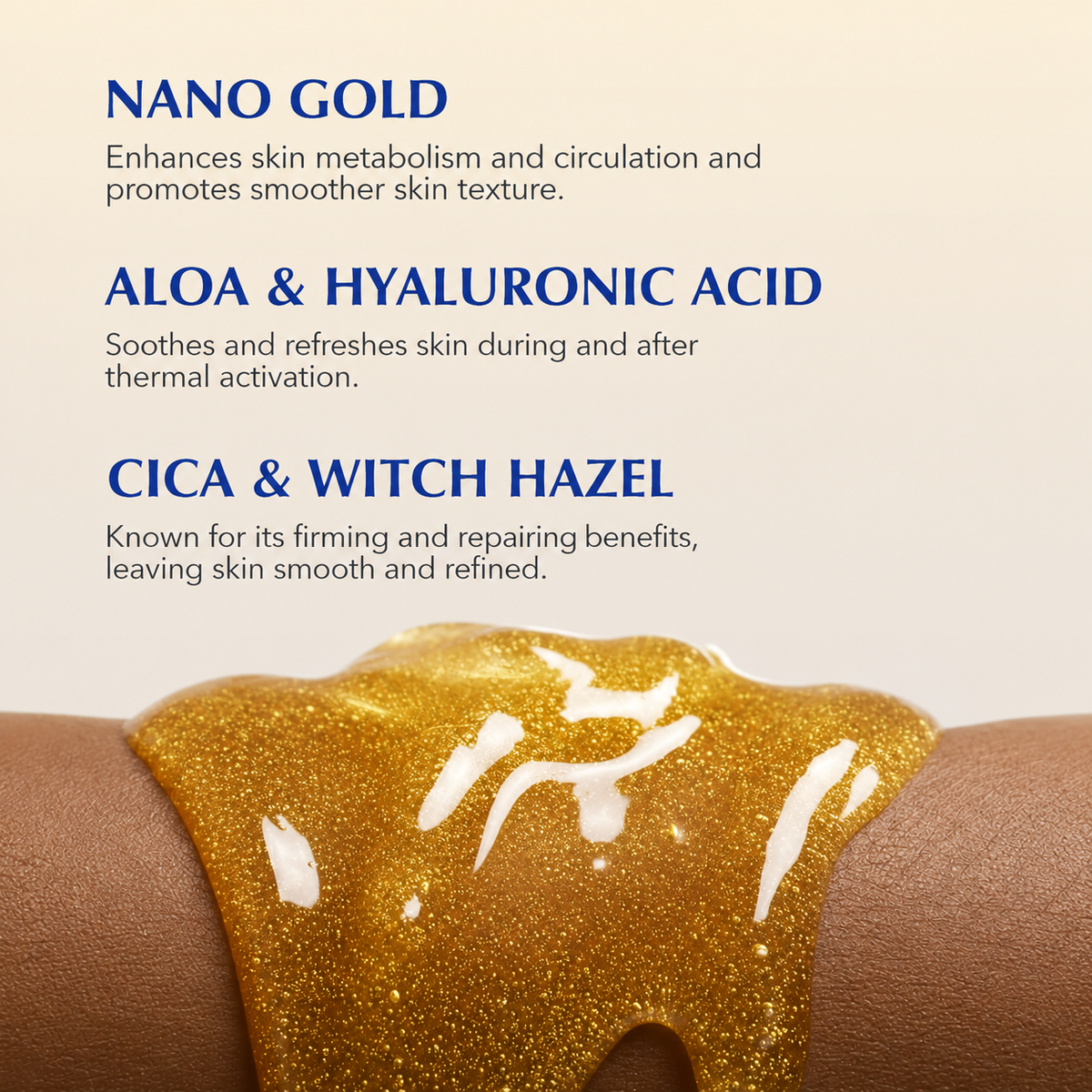 Cryo Thermo Firming Gold Gel | Skin Tightening Cellulite Cream for Body